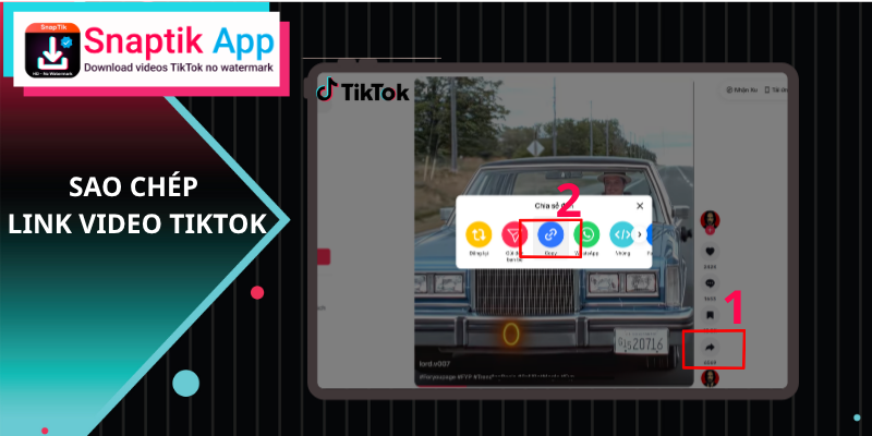 Ottieni il link del video TikTok che vuoi scaricare